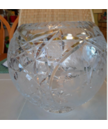 Violetta Lead Crystal Glass  Vase/Bowl Hand Cut 24% Made In Poland  EUC - $41.20 CAD