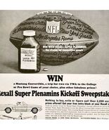 1965 Rexall Plenamins Vitamins NFL Playoffs Advertisement Football HM2G - $550.13 MXN
