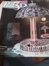 Vintage Wrebbit Puzz 3D Puzzle Tiffany Lamp 295 Piece Light Up Dragonfly... - $9.50