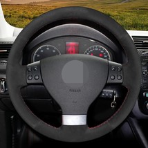 Genuine Suede Steering Wheel Cover For Volkswagen Vw Golf 5 V R32 GTI Pa... - £33.17 GBP