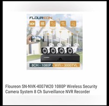 Floureon SN-NVK-4007W20-1T 1080P Wireless Security Camera System - $148.50