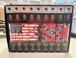 PBS “The Civil War” 9 Episodes Directed By Ken Burns (VHS, 1990, 9-Tape ... - $16.29 CAD