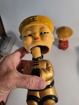 3 CDGC Japanese Asian Child Bubble Head Nodders with Jeweled Eyes 40's-50's image 6