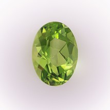 Natural Peridot Oval Faceted Cut 8X6mm Parrot Green Color VVS Clarity Lo... - $19.95