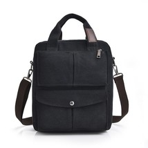 Men Shoulder Bag Canvas Large Capacity Casual Messenger Crossbody Bag - £55.36 GBP