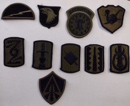 ARMY SHOULDER SLEEVE INSIGNIA - SSI LOT OF 20 DIFFERENT SUBDUED PATCHES ... - $13.86