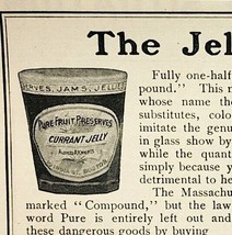 1901 Knights&#39; Pure Fruit Jelly Victorian Gelatin Food Advertisement - $15.99