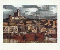 Bernard Buffet Marseille, Bateaux Dans Le Vieux-Port, 1973 - £23.48 GBP