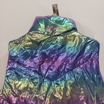 Almost Famous RN#52469 Women’s Iridescent Rainbow Zip Quilted Vest Size Medium image 15