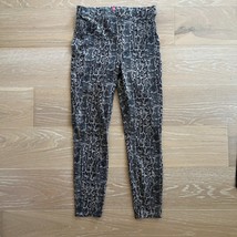 Spanx Women&#39;s Leggings Taupe Snake Print Leggings Size Medium - $49.99