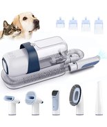 Pet Grooming Kit Vacuum Clippers - Dogs Cats Low Noise Hair Shedding Bru... - $89.52