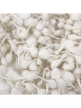 Indian Cotton Wicks Round White Pack Of 50 Pcs (2) - $19.80