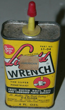 Vintage 4 OZ Liquid Wrench Metal Oil Can L1-04 USA Made - $15.99