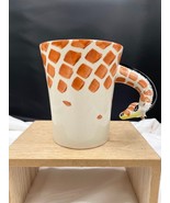 Pier 1 Imports Ceramic Giraffe Mug Giraffe Head Handle Large Novelty Mug... - £6.97 GBP