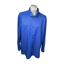 NXT Casual Shirt Blue Plaid Size 3XT LS Button 3X TALL Big Man Business - $37.04