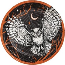 Spooky Symbols Owl 8 Ct Dessert Cake 7&quot; Plates - £3.12 GBP