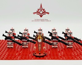 11pcs Star Wars Padme Amidala Coruscant Guard Clone Shock troopers Minifigures - £19.95 GBP