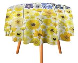 Floral Flowers Tablecloth Round Kitchen Dining for Table Cover Decor Home - $15.99+