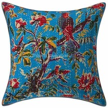Handmade Kantha Pillow Covers, Kantha Cushion Cover, Indian Cotton Pillow Cover - £8.73 GBP+