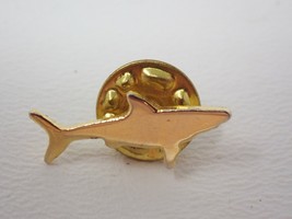 Pin Fierce Shark Vintage Simple Gold Colored  - $9.45