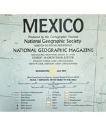 1973 Mexico Central America Vtg Double Sided National Geographic 22 x 34... - €34,45 EUR