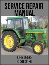 John Deere 3030 3130 Tractor Service Technical Manual TM4277 USB - £14.38 GBP