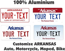 Arkansas Custom Personalized Car Motorcycle Moped Bike Bicycle License plate Tag - £8.78 GBP+