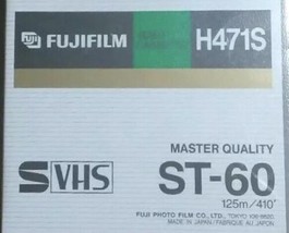 Fujifilm Vhs Tape Master Quality H471S 125m/410&#39; ST-60 New Made In Japan - £7.84 GBP