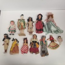 Vintage Small Sized Doll Lot of 12, Native American, Girls, Toddlers, LOOK - £27.65 GBP
