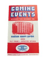 VTG New York Rangers Knicks NHL NBA Schedule MSG 1984 ROY Jordan MSG debut - €86,84 EUR