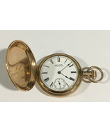 Antique Gold Plated A.W. Co. Waltham Wind Up Pocket Watch - £399.67 GBP