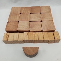 Lot Of (24) Vintage Peach/Brown Color Toy Blocks 1&quot; - 1 1/2&quot;  - $13.85