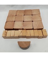 Lot Of (24) Vintage Peach/Brown Color Toy Blocks 1&quot; - 1 1/2&quot;  - $13.85