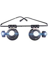 MAGNIFYING EYE GLASSES Dual Lens 20X w/ LED LightS Hands Free Jewelers M... - $622.11 MXN