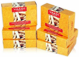 Vaadi Herbals Divine Sandal Soap with Saffron and Turmeric, 75 gm x 6 pack - £21.89 GBP