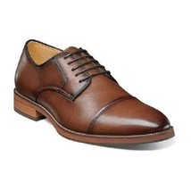 Handmade Brown Color Cap Toe Formal Dress Stylish Men Lace Up Tan Sole Shoes - £119.89 GBP+