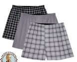 George 3 Pack Woven Boxer Moisture Wicking Men&#39;s Underwear Size 3XL NEW - £6.14 GBP