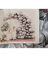 Metallic Silver Latex Balloon Arch Kit- 18, 12, 10, 5 Inch Assorted 139 ... - $239.46 MXN