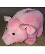 Dan Dee Plush Pink Piggy Bank 11" X 8" Stuffed Pig w/ Stopper Coin Bank Cute! - $14.99