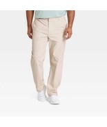 All In Motion Men&#39;s Big Commuter Pants 32X34 Light Taupe Mid Weight Twil... - $540.35 MXN