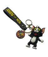 Tom And Jerry 3D Silicone Charm Keychain Keyring USA  (Tom Is 2 3/4&quot; Tall) - $26.59 CAD