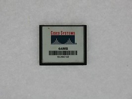 Cisco 64 MB Cf Compact Flash Karte für 1841 2801 2811 2821 2851 3725 3745 Router - £31.09 GBP