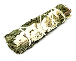 5 Inch Cedar With White Sinuata ~ Smudging Incense For Smoke Cleansing - £6.25 GBP
