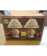 Lenox Holiday Tea Light Lamps Set of 2 New Great Gift Idea - $528.69 MXN