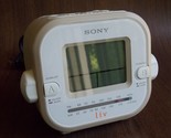 Sony Dream Machine Clock Radio ICF-C180 Dual Alarm AM/FM Beige TESTED WORKS - $29.99