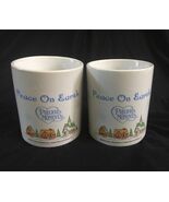 Precious Moments Peace On Earth Holiday Mugs Sherwood Lot of 2 Christmas... - $9.89