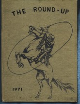 1970-71 The Round-Up-Yearbook-Oak Forest Elementary-Vidor, TX-Inscribed - £11.00 GBP