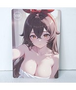 Amber Towel Waifu Card Anime Girl Wall Art Oversized Board A5 - $418.00 MXN