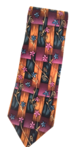 Cocktail Collection Men&#39;s Necktie Multicolor Wine Classic Style 100% Sil... - $18.81
