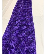 5 - 14 x 108&quot; Royal Purple Satin Rosette Table Top Runner Wedding Event ... - €30,31 EUR